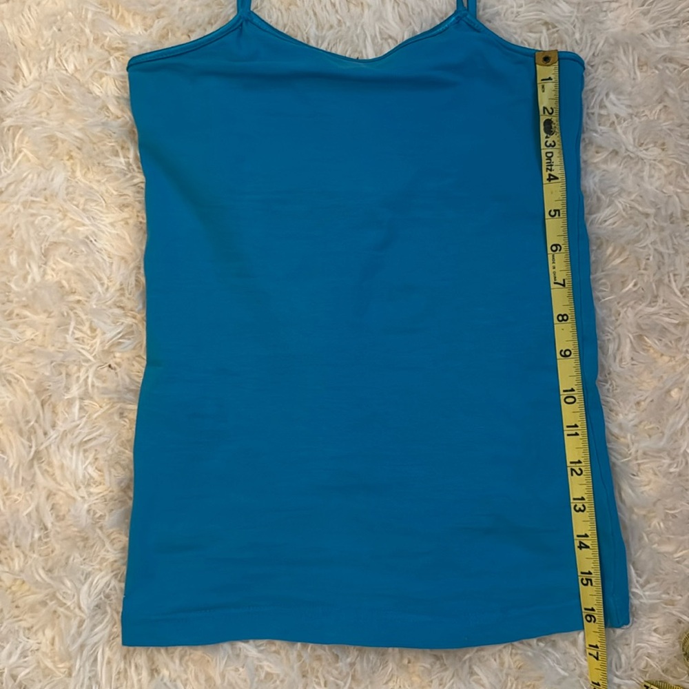 Miley Cyrus & Max Azria Teal Fitted Sleeveless Camisole